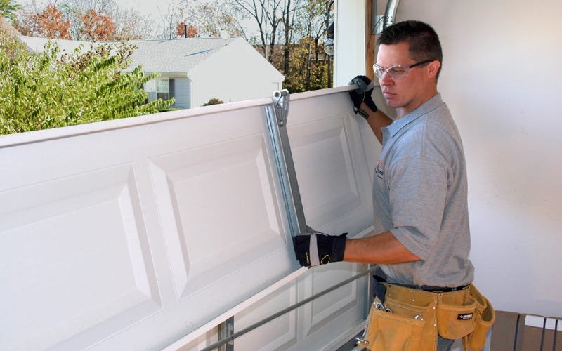 Installing garage door