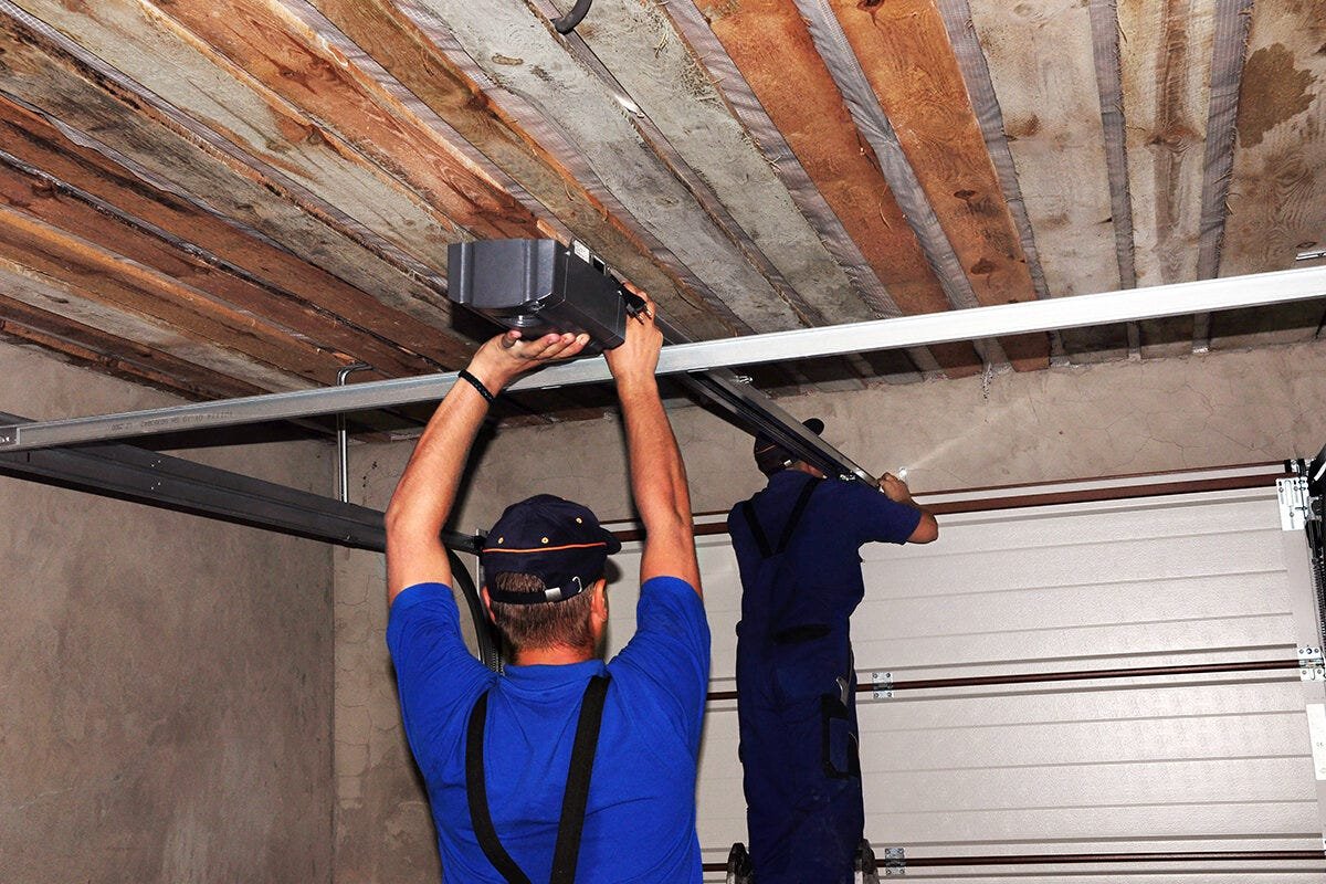 Installing garage door